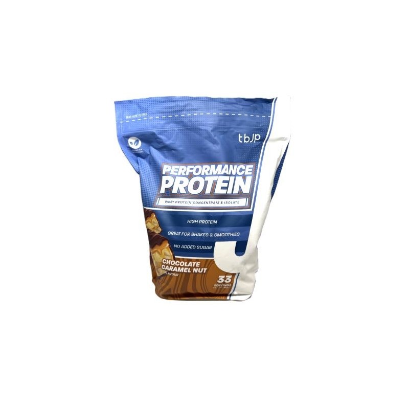Performance Protein Smak Czekolada, Karmel, Orzech 1000g Trained by JP