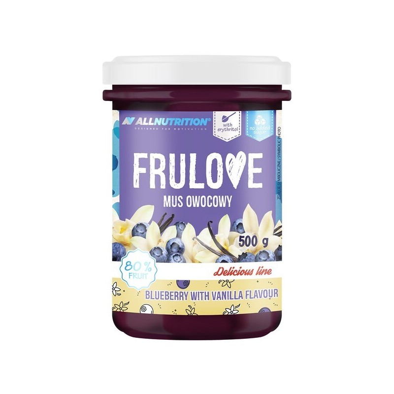 Frulove Mousse Blueberry with Vanilla 500g Allnutrition