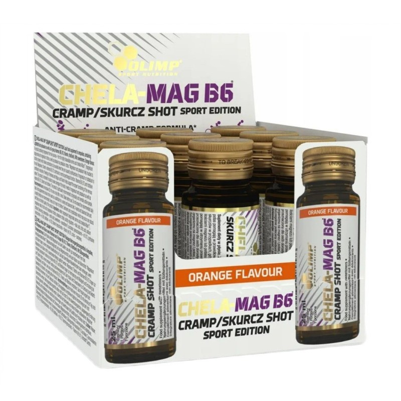Chela-Mag B6 Cramp Shot Orange 9x25ml Olimp Nutrition