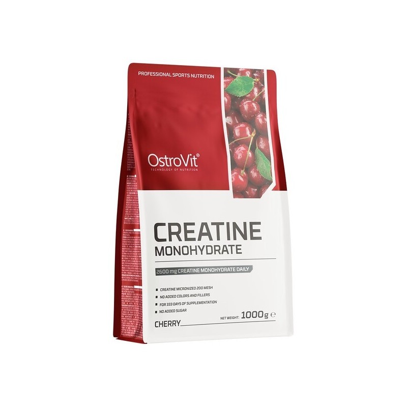 Monohydrat Kreatyny Smak Wiśniowy 1000g OstroVit