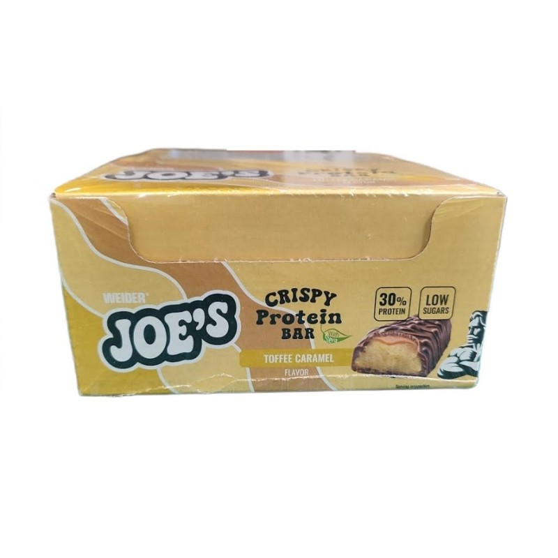 Joe's Crispy Protein Bar Toffee Caramel 12x50g Weider