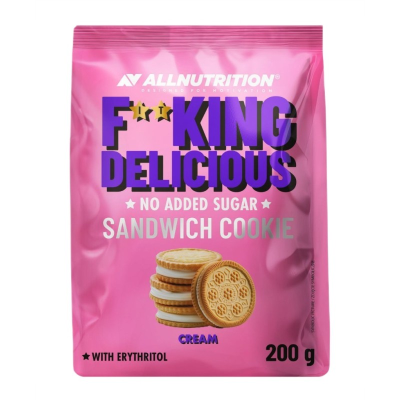 Fitking Delicious Sandwich Cookie Cream 200g Allnutrition