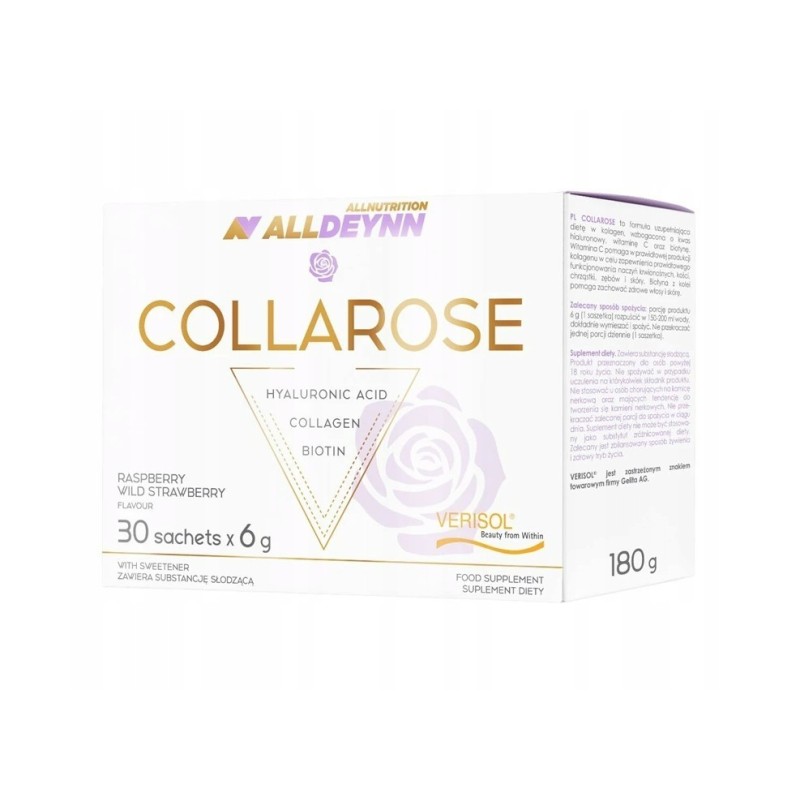 AllDeynn Collarose Smak Malina i Dzika Truskawka 30x6g Allnutrition