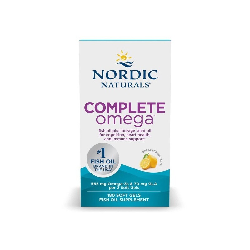 Complete Omega 565mg Cytryna 180 kapsułek Nordic Naturals