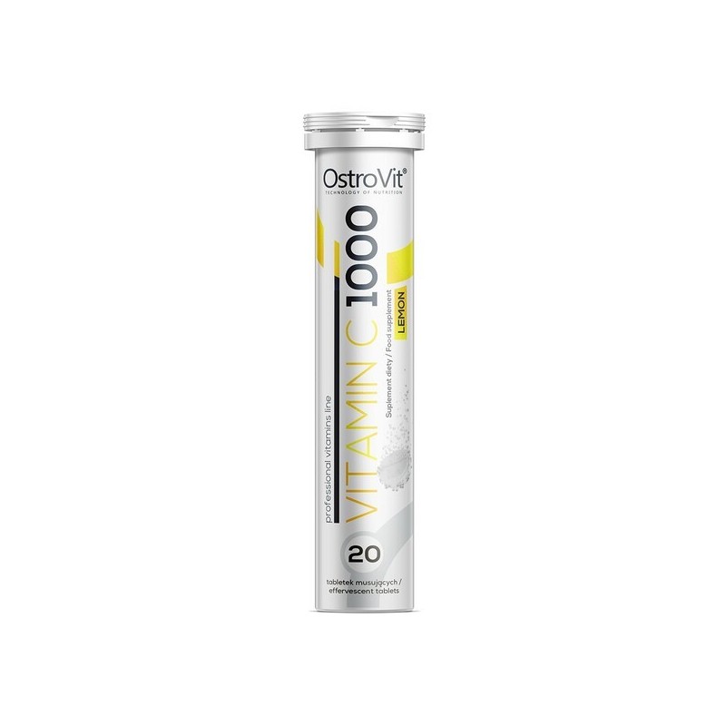 Vitamin C 1000 Lemon 20 effervescent tabs OstroVit