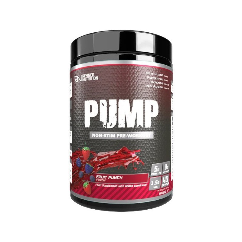 Pump Non-Stim Smak Owocowy Poncz 500g Refined Nutrition