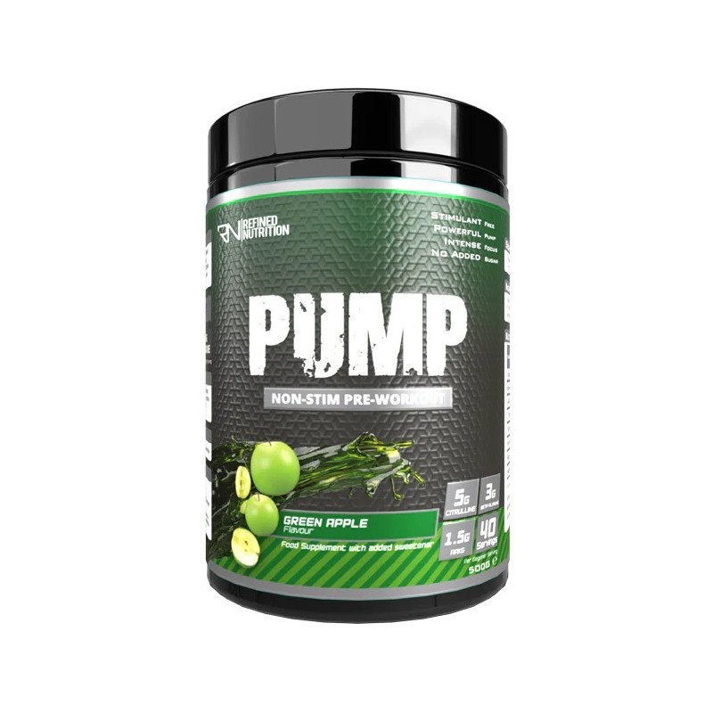 Pump Non-Stim Smak Zielone Jabłko 500g Refined Nutrition