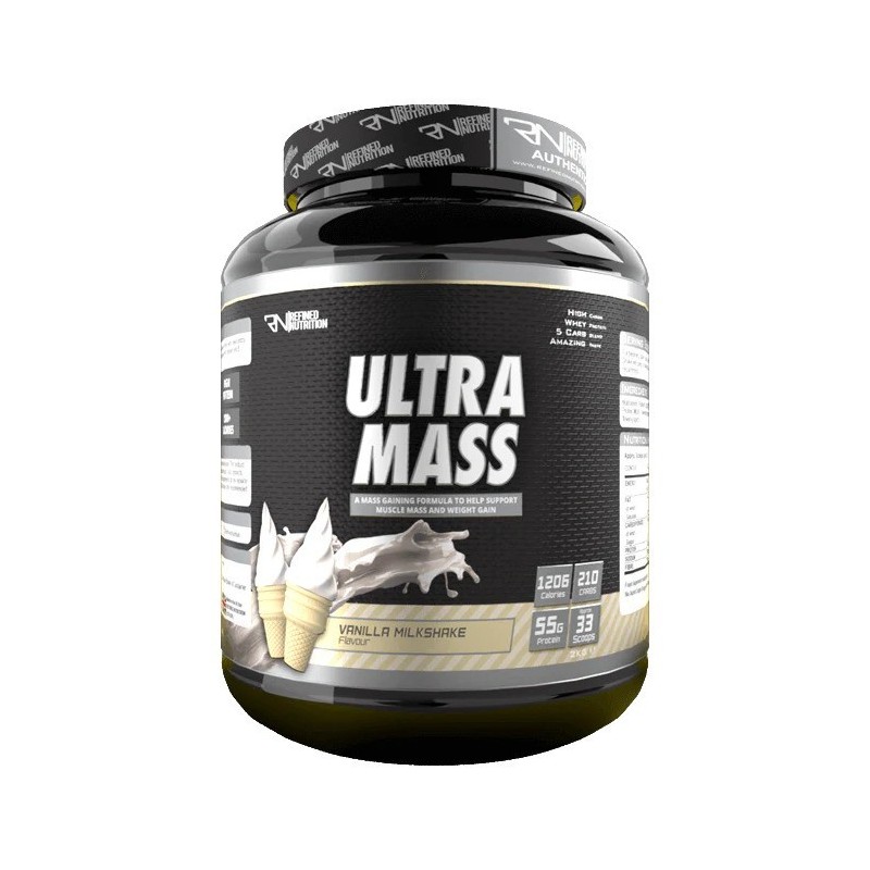 Ultra Mass Smak Waniliowy Koktajl Mleczny 2000g Refined Nutrition