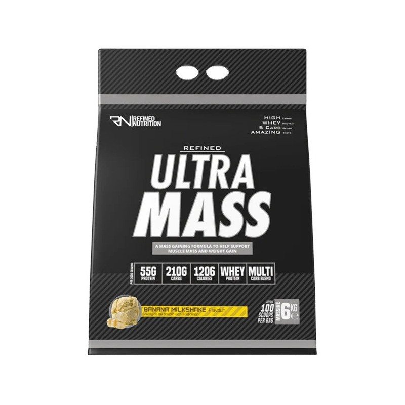Ultra Mass Banana Milkshake 6000g Refined Nutrition