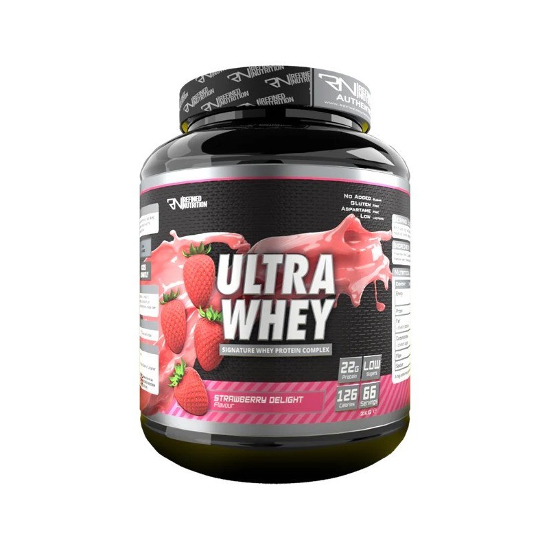 Ultra Whey Strawberry Delight 2000g Refined Nutrition