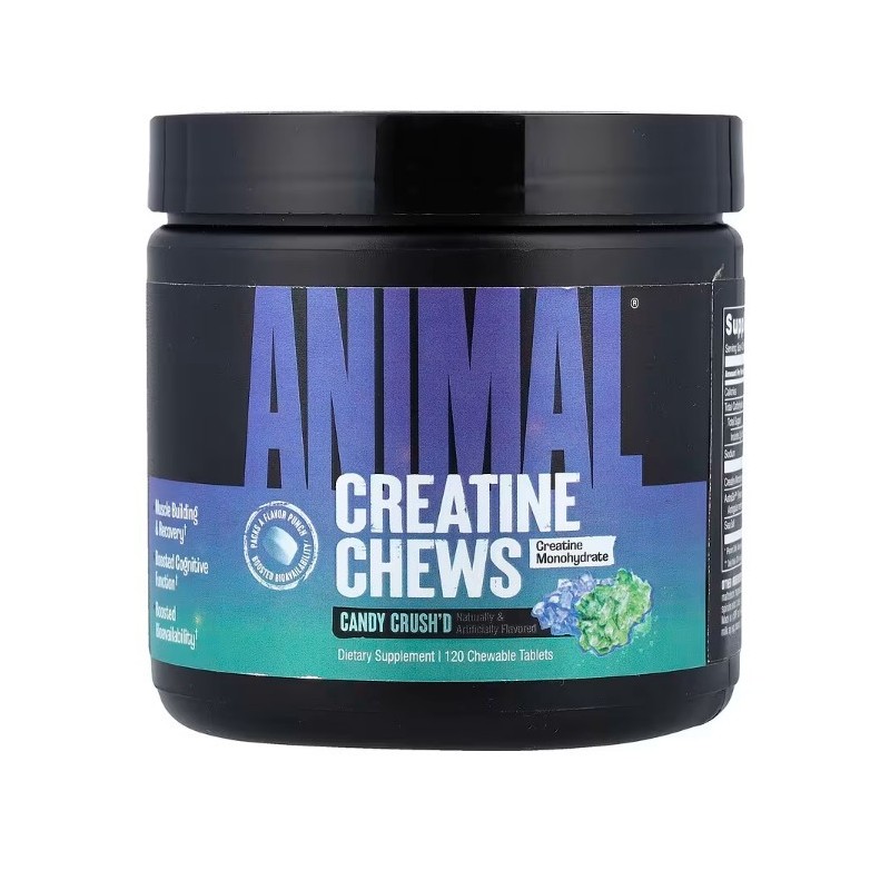 Animal Kreatyna do żucia Candy Crush’d 120 tabletek Universal Nutrition