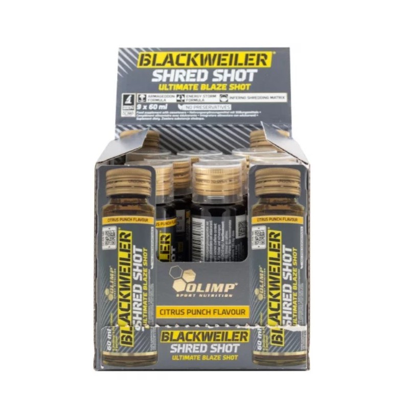 Blackweiler Shred Shot Smak Cytrusowy Poncz 9x60ml Olimp Nutrition