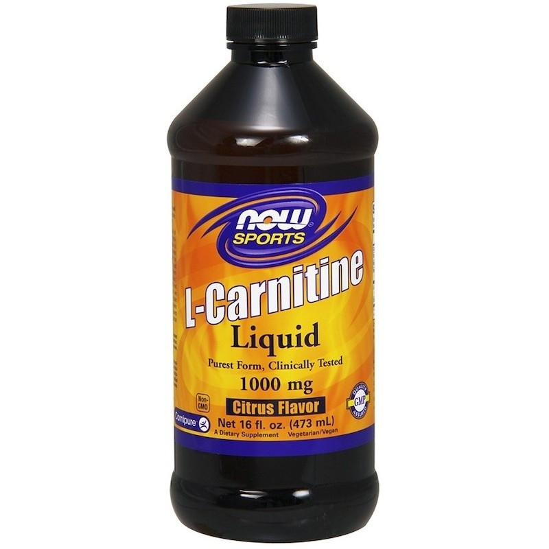 Liquid L-Carnitine 1000mg Tropical Punch 473ml NOW Foods