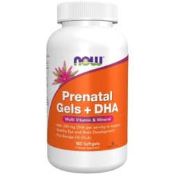 Prenatal Gels + DHA 180 softgels NOW Foods