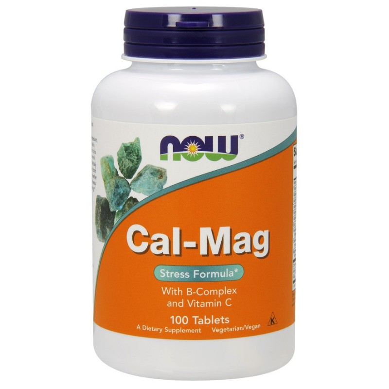 Cal-Mag with B-Complex and Vitamin C 100 tablets NOW Foods