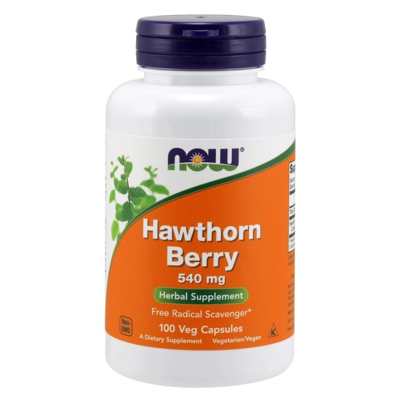 Hawthorn Berry 540mg 100 vcaps NOW Foods