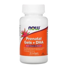 Prenatal Gels + DHA 90 softgels NOW Foods