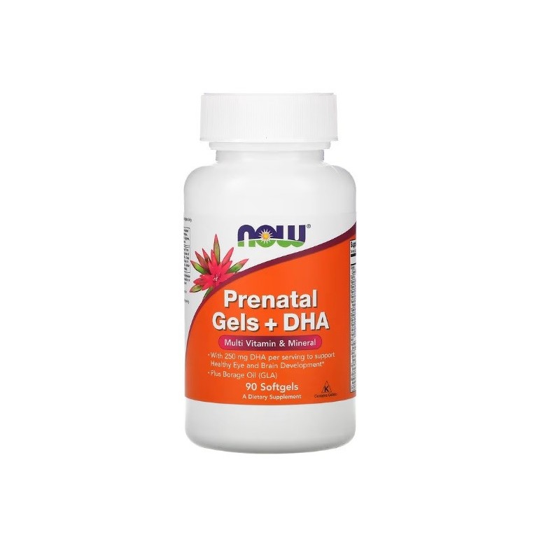 Prenatal Gels + DHA 90 softgels NOW Foods