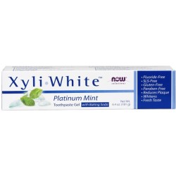 XyliWhite Platinum Mint Toothpaste Gel with Baking Soda 181g NOW Foods