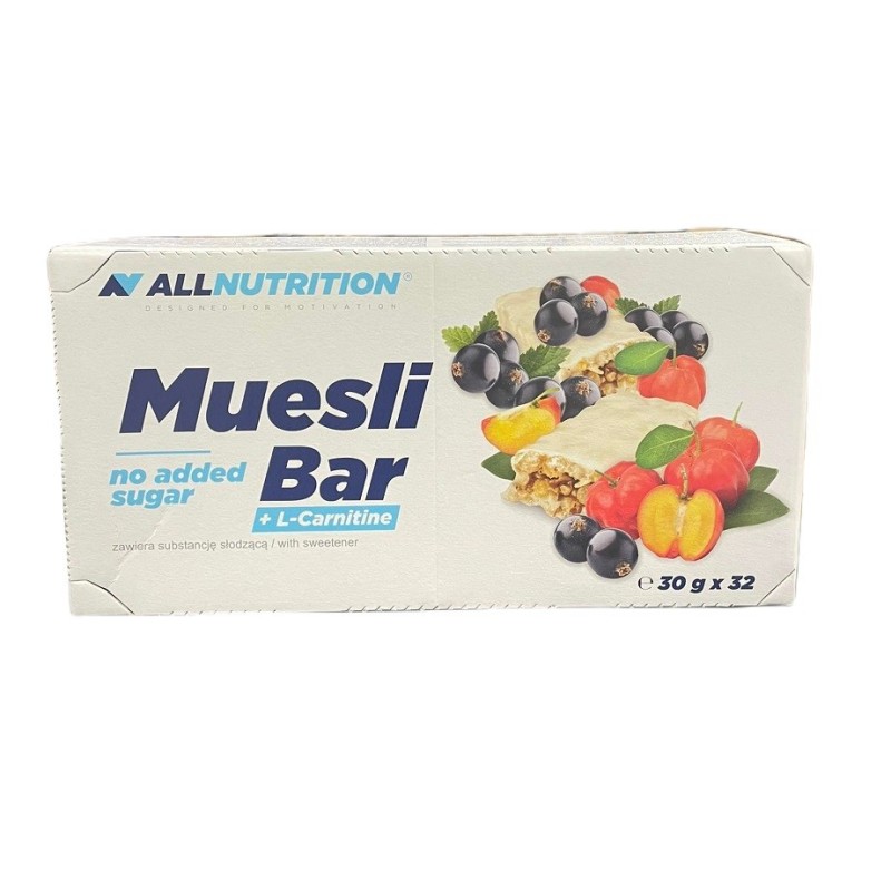 Muesli Bar + L-Carnitine Yoghurt & Blackcurrant 32 bars Allnutrition