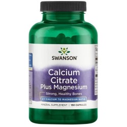 Calcium Citrate Plus Magnesium 150 caps Swanson