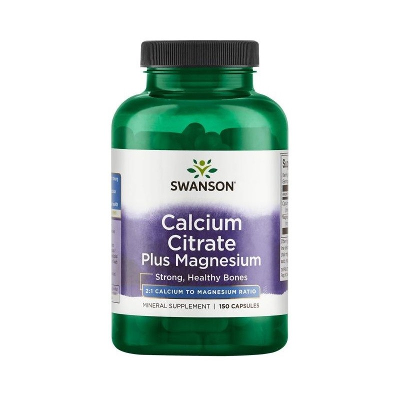 Calcium Citrate Plus Magnesium 150 caps Swanson