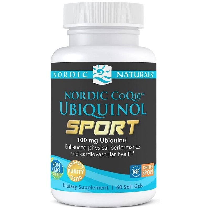 Nordycki Koenzym Q10 Ubichinol Sport 100mg 60 kapsułek Nordic Naturals