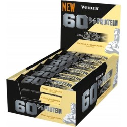Baton Proteinowy 60% Smak Wanilia-Karmel 24x45g Weider