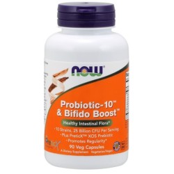 Probiotic-10 & Bifido Boost 90 vcaps NOW Foods