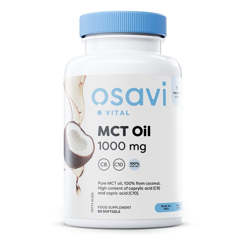 Olej MCT 1000mg 60 kapsułek miękkich Osavi