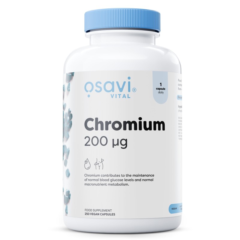Chromium 200mcg 250 vegan caps Osavi