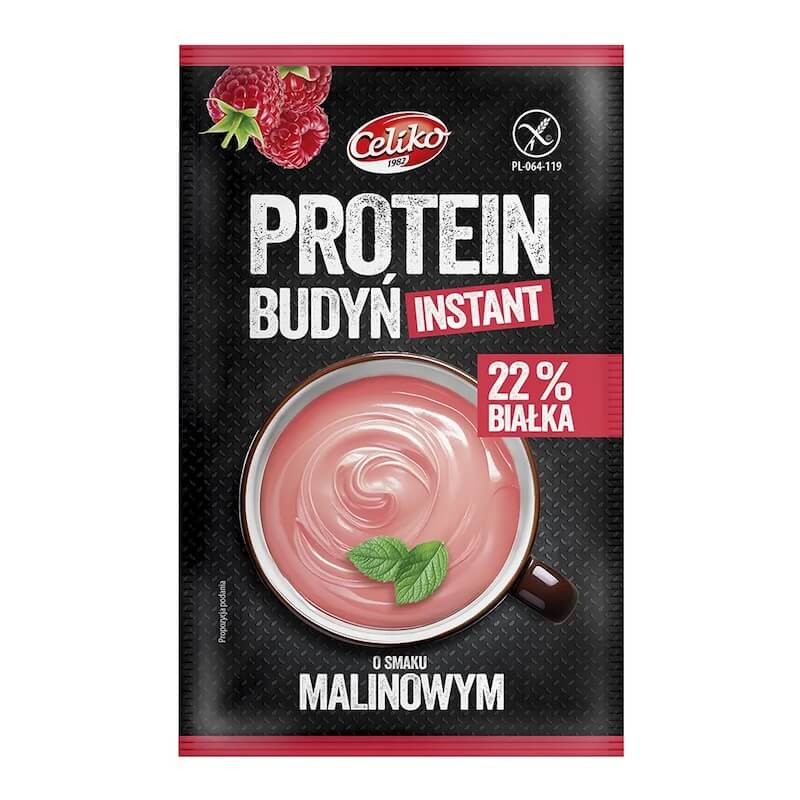 Budyń PROTEINowy Instant o Smaku Malinowym 40g Celiko