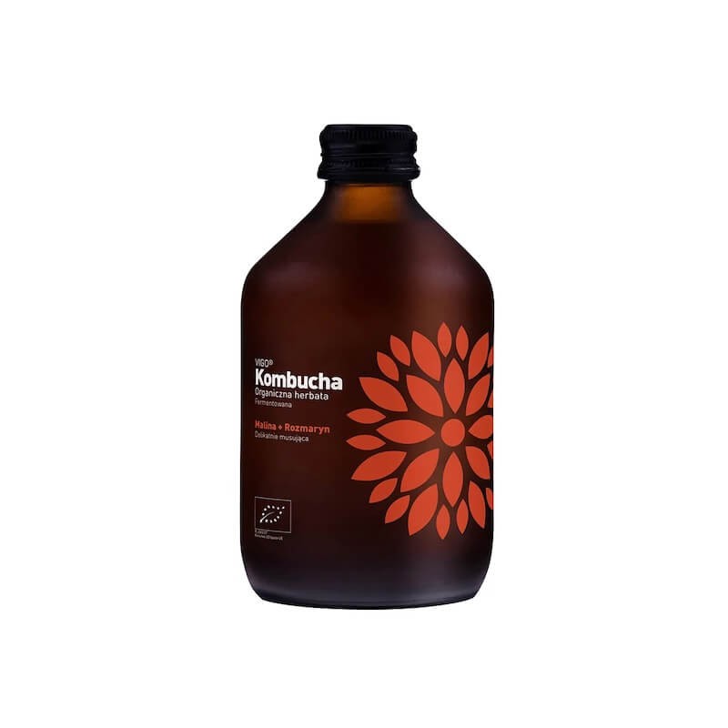 Organic Gluten-Free Kombucha Raspberry & Rosemary 330ml Vigo