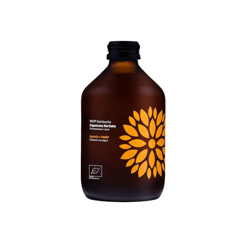 Organic Gluten-Free Kombucha Acerola & Ginger 330ml Vigo