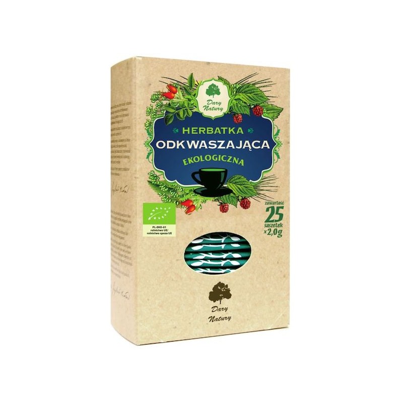Herbatka Odkwaszająca BIO (25 x 2g) 50g Dary Natury
