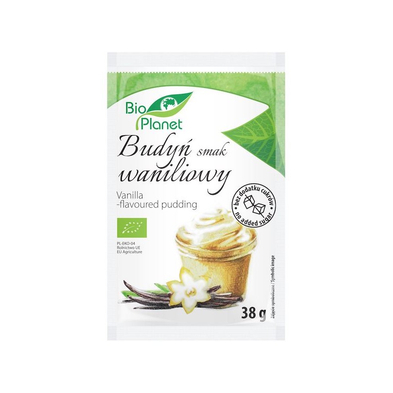 Budyń o Smaku Waniliowym z Wanilią Bourbon BIO 38g Bio Planet
