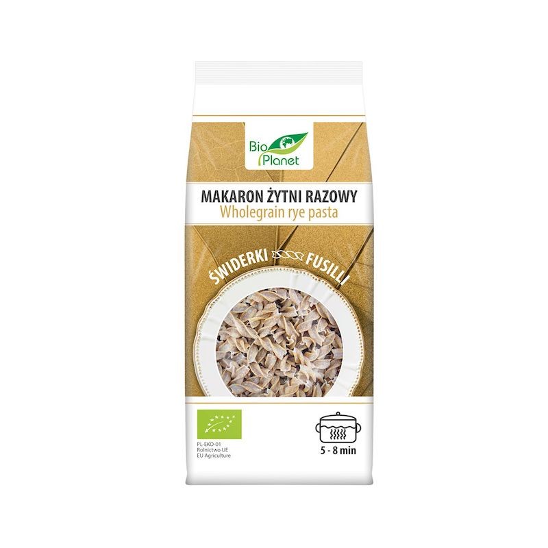 Organic Wholemeal Rye Pasta Fusilli 400g Bartolini