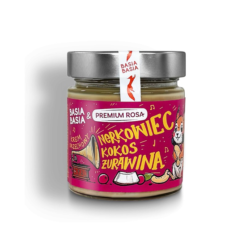 Cashew Cream With Coconut & Cranberries Basia Basia & Premium Rosa