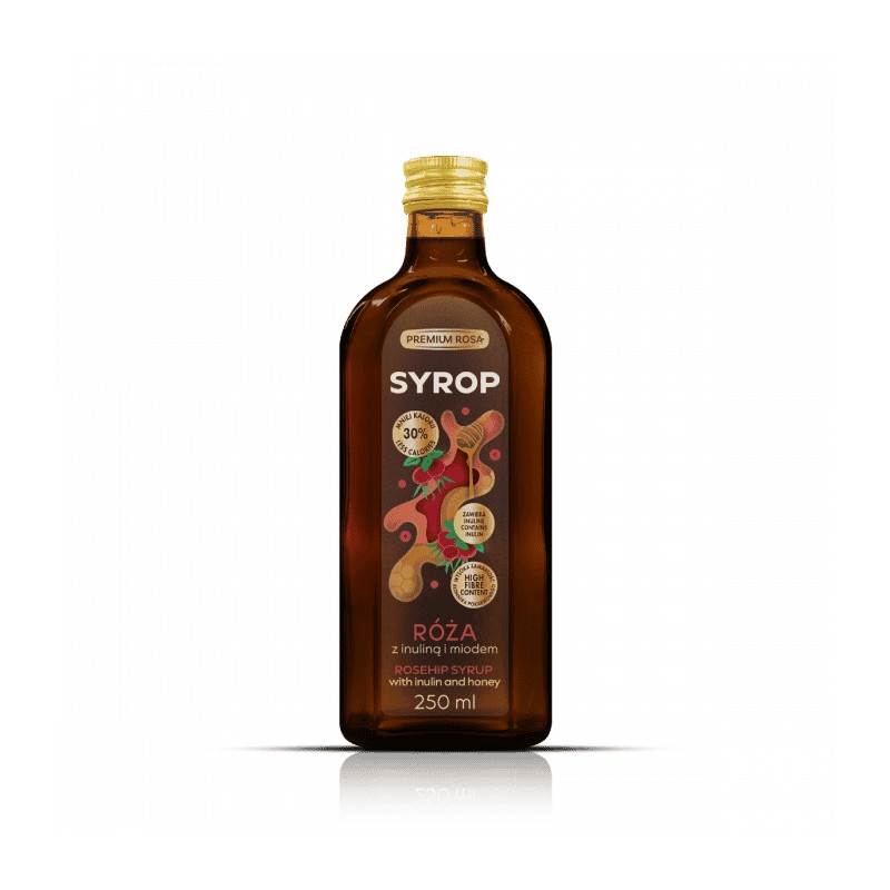 Rose Syrup With Inulin & Honey Premium Rosa