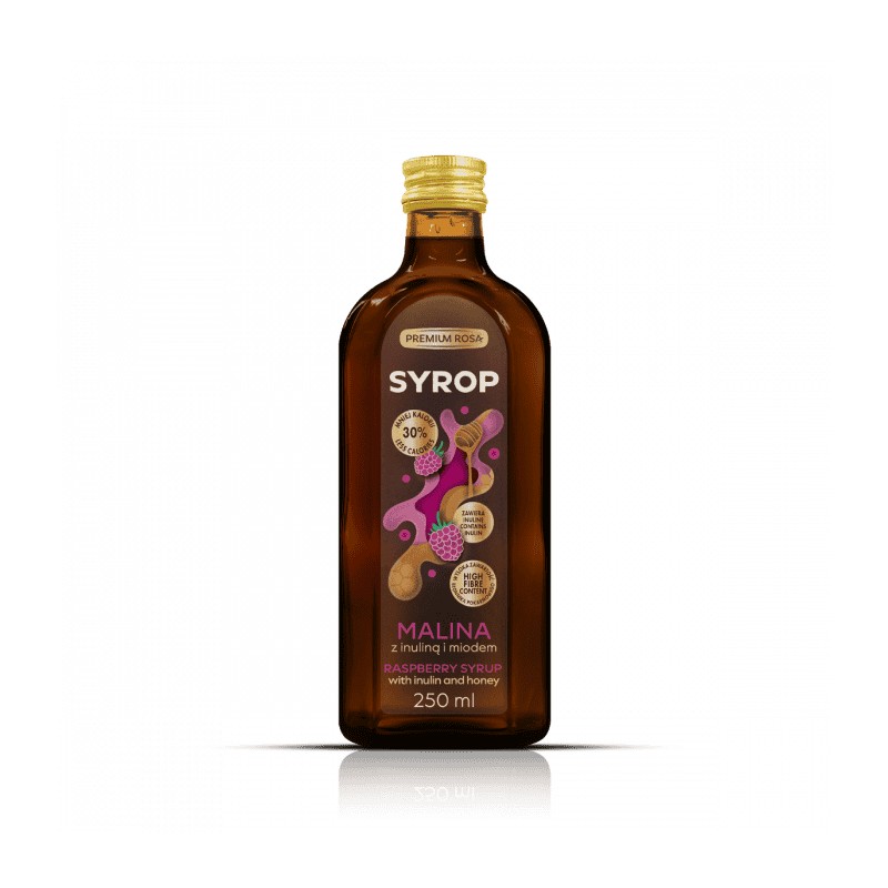 Syrop z Malin z Inuliną i Miodem 250ml Premium Rosa