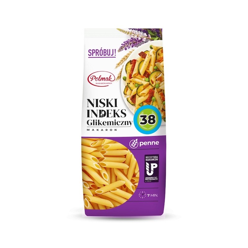 Makaron Niski Indeks Glikemiczny Penne 250g Polmak