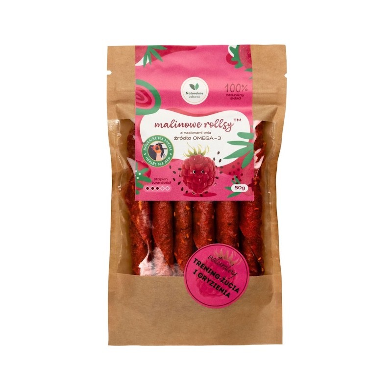 Rollsy Malinowe 50g Naturalnie Zdrowi