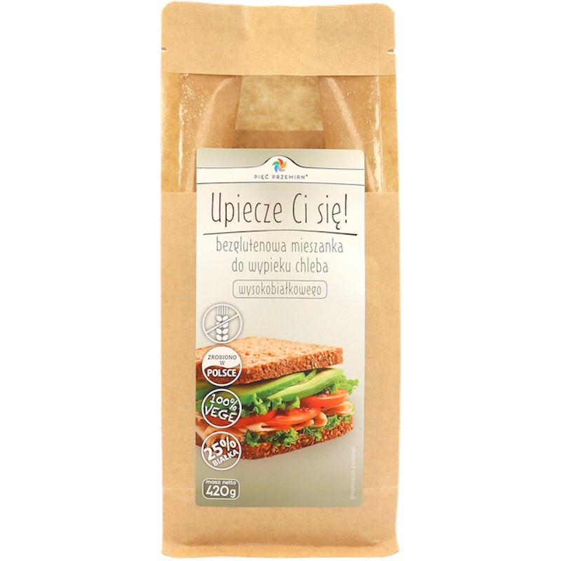 High Protein Gluten-Free Bread Mix 420g Pięć Przemian