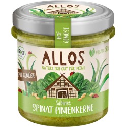 Pasta Warzywna ze Szpinakiem i Orzeszkami Piniowymi Bezglutenowa BIO 135g Allos