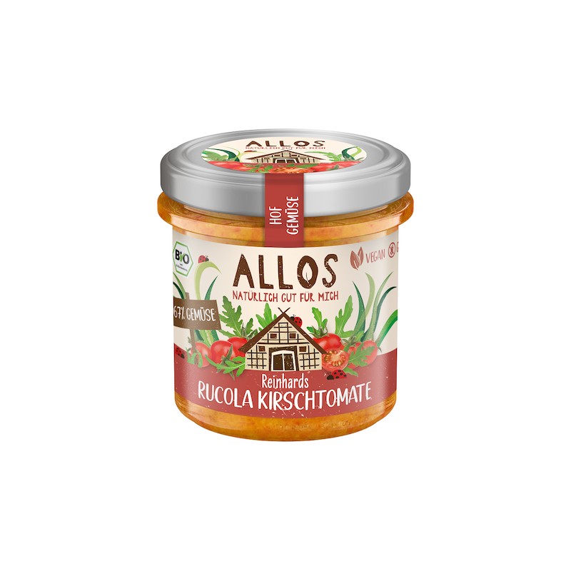 Organic Gluten-Free Cream Pasta Cherry Tomatoes & Rocket 140g Allos