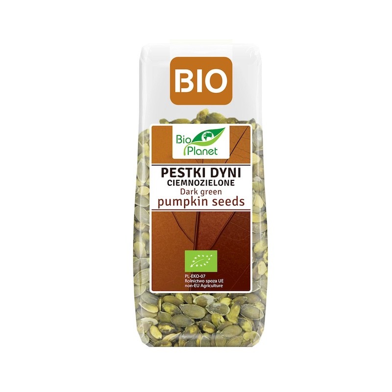 Pestki Dyni Ciemnozielone (Uprawiane w Europie) BIO 150g Bio Planet