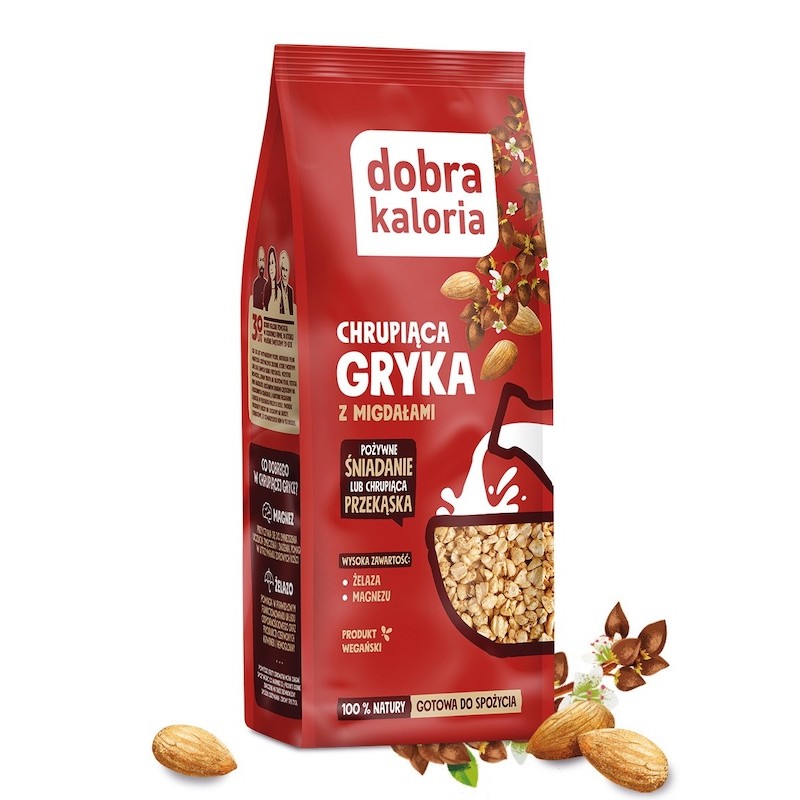 Chrupiąca Gryka Z Melasą I Migdałami 100g Dobra Kaloria