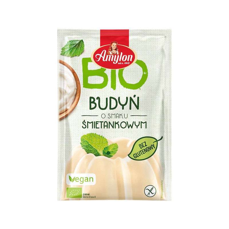 Budyń o smaku śmietankowym bezglutenowy BIO 40 g Amylon