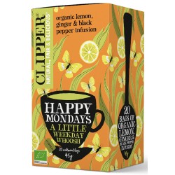 Organic Lemon Tea with Ginger & Black Pepper HAPPY MONDAYS BIO (20 x 2,25g) 45g Clipper