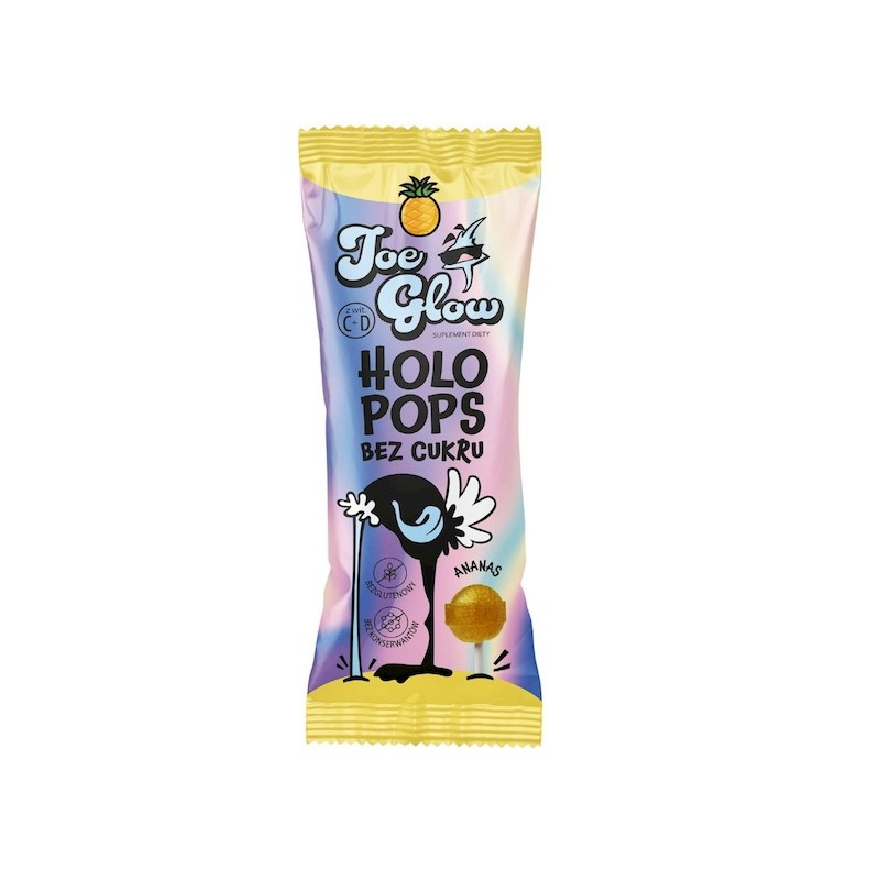 Pineapple Lollipop with Vitamins, No Sugar 8g Joe Glow